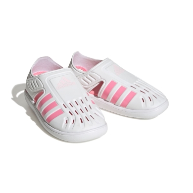 adidas Sandale Water Sandal (Velcro closure, closed toe area) white/pink Kids Water Shoes